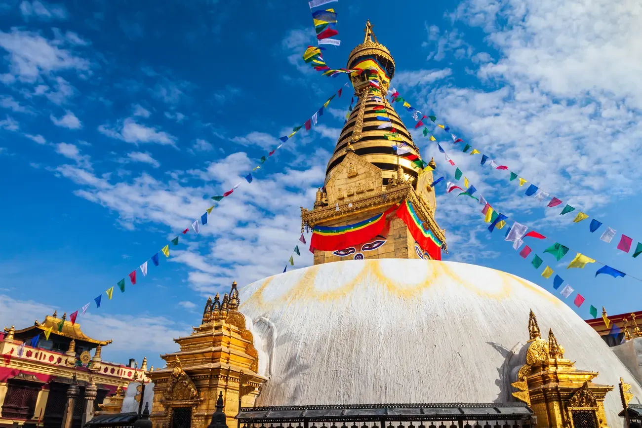 Swayambhunath, the Monkey Temple, in Kathmandu