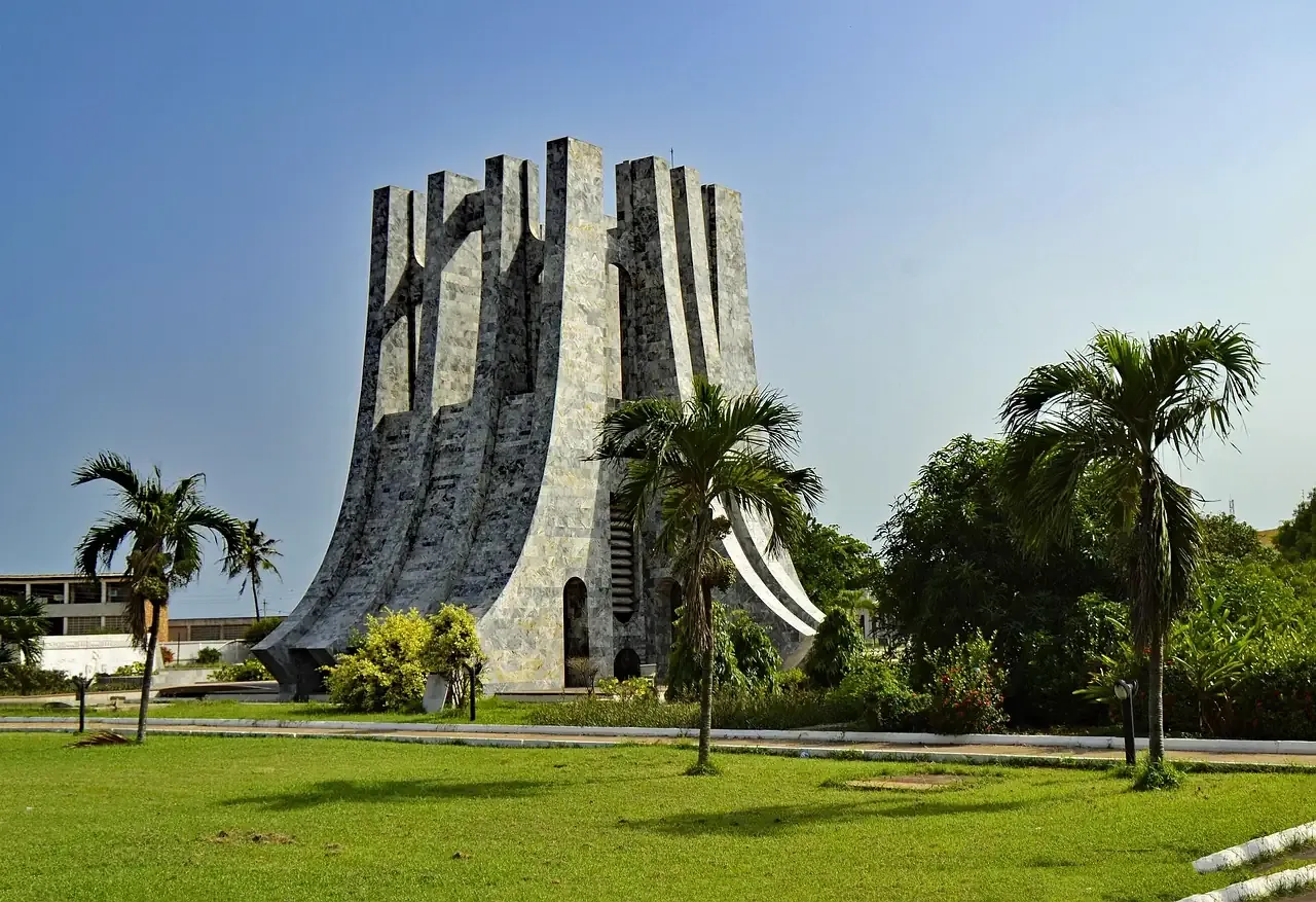 The Kwame Nkrumah Mausoleum in Accra, Ghana