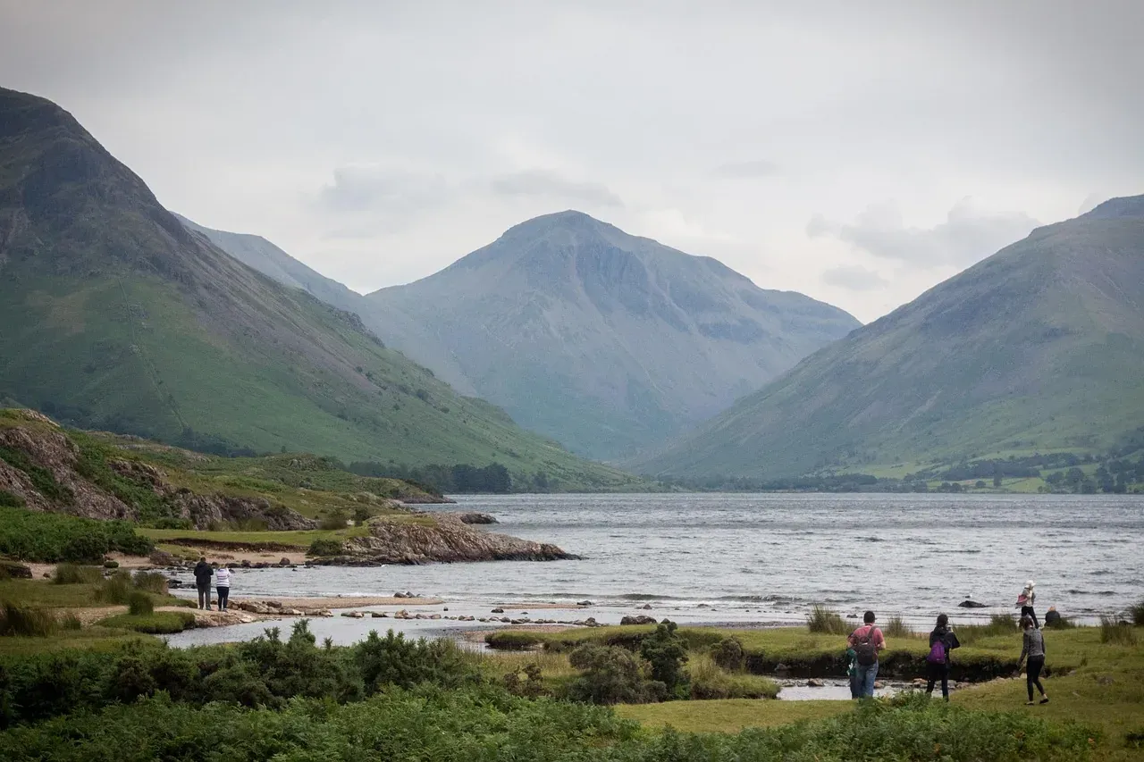 Wastwater and the surrounding fells in the Lake District, Cumbria