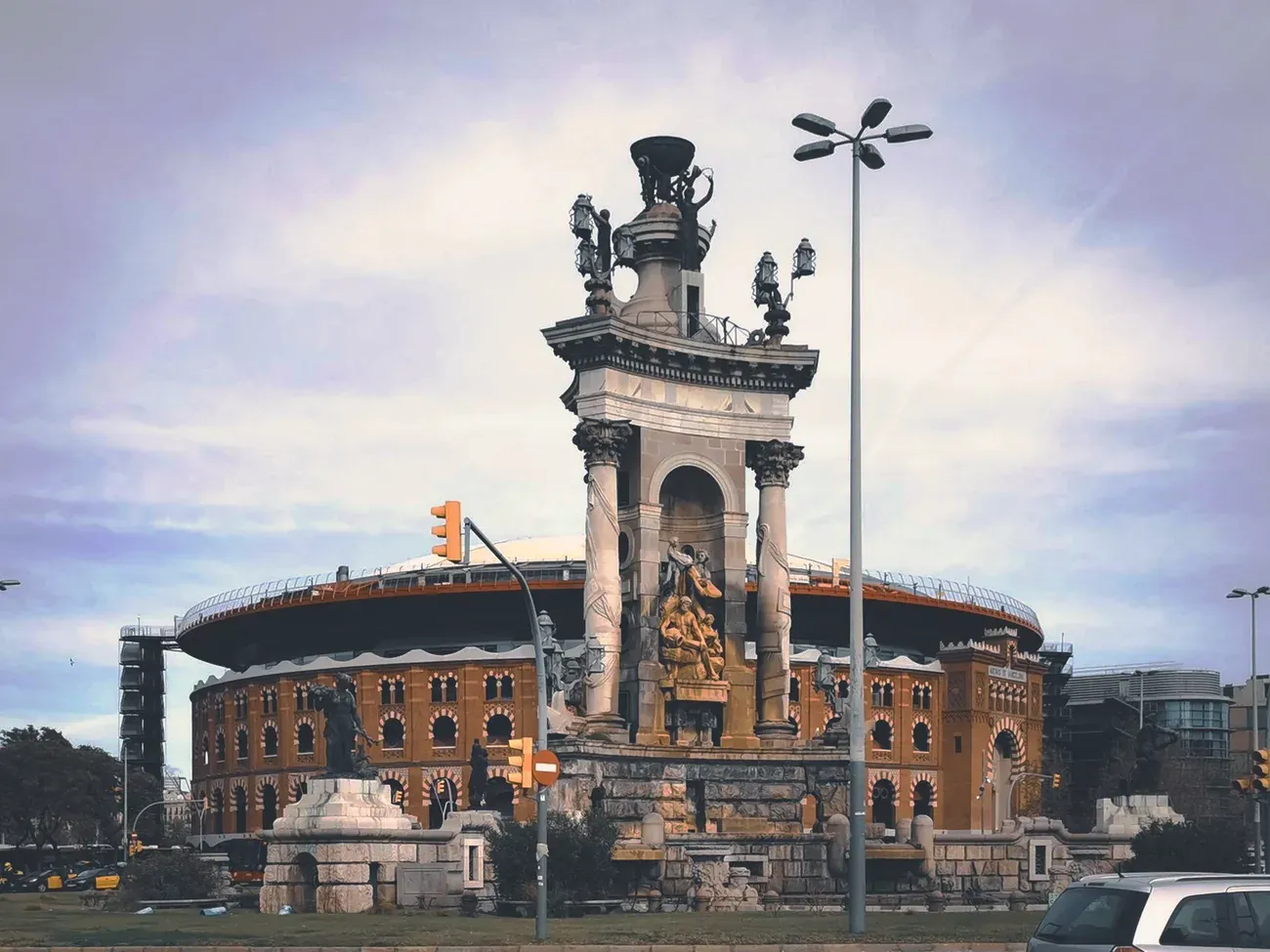 Las Arenas from Placa d'Espanya in Barcelona