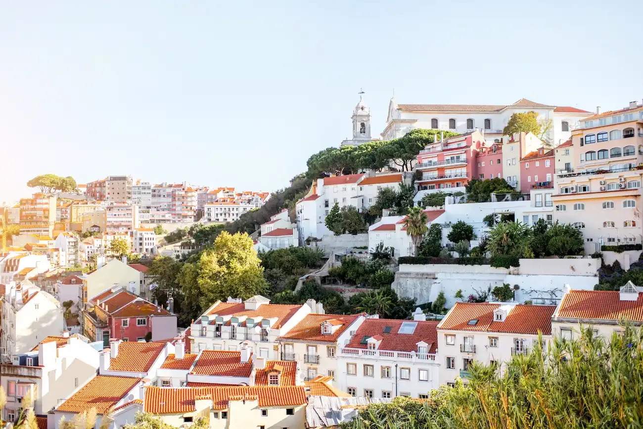 Aerial view of Lisbon