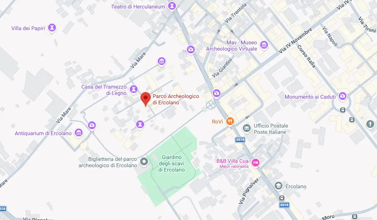 Location of Herculaneum