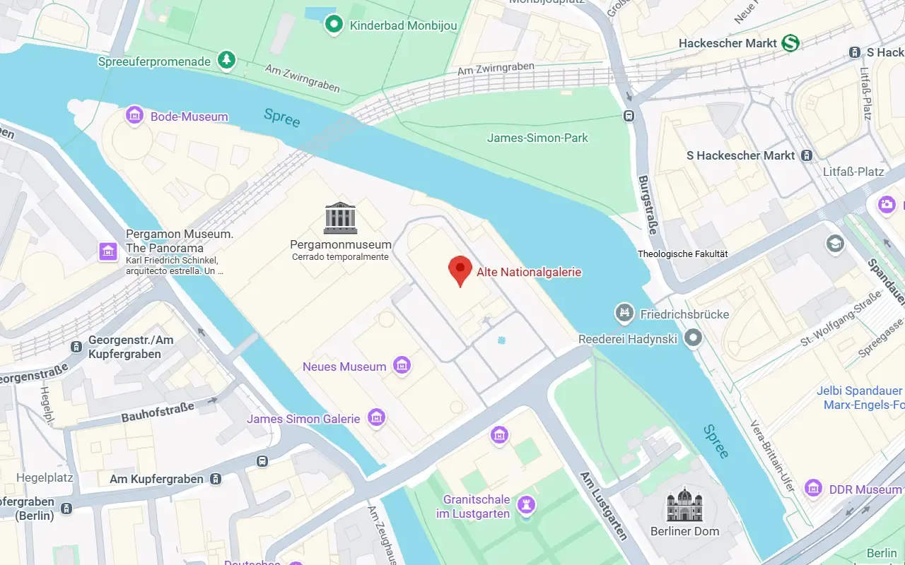 Location of the Alte Nationalgalerie