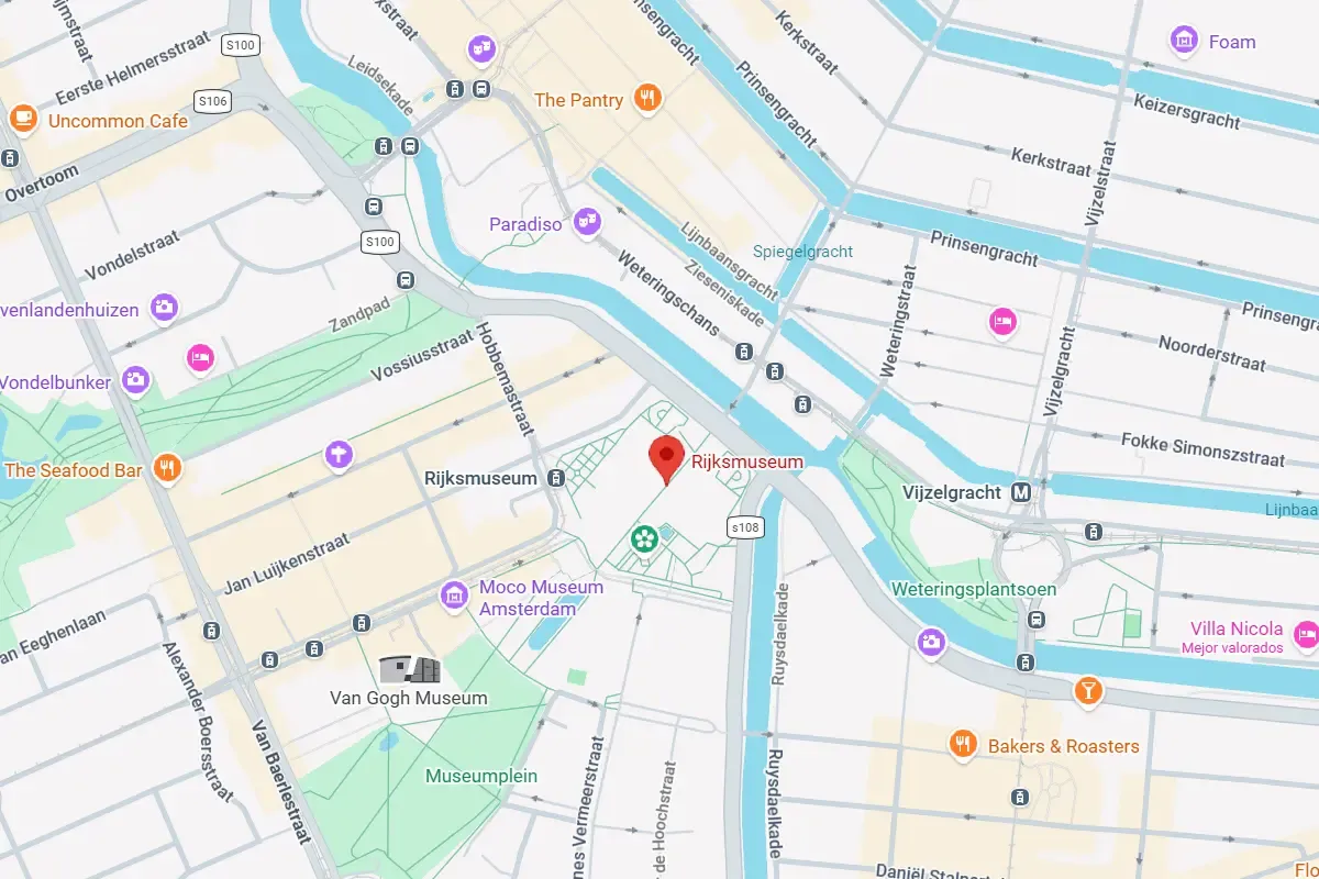 Location of the Rijksmuseum