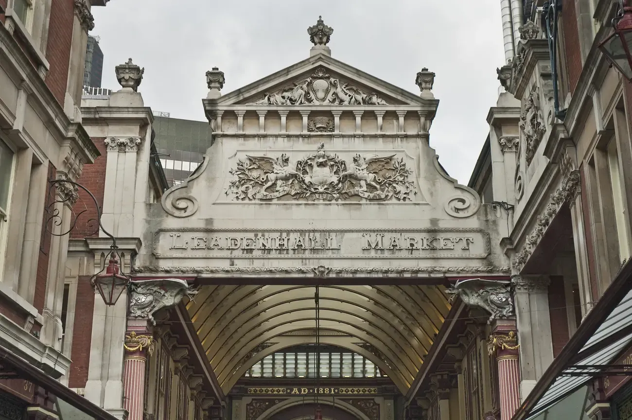 Entrance to Leadenhall Market in London