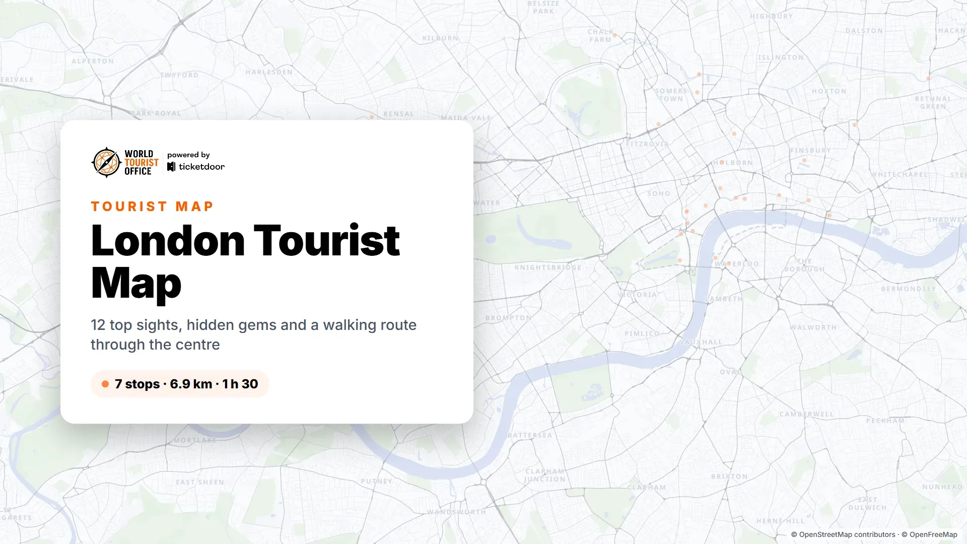 Tourist Map of London: 12 Top Sights + Free PDF (2026)