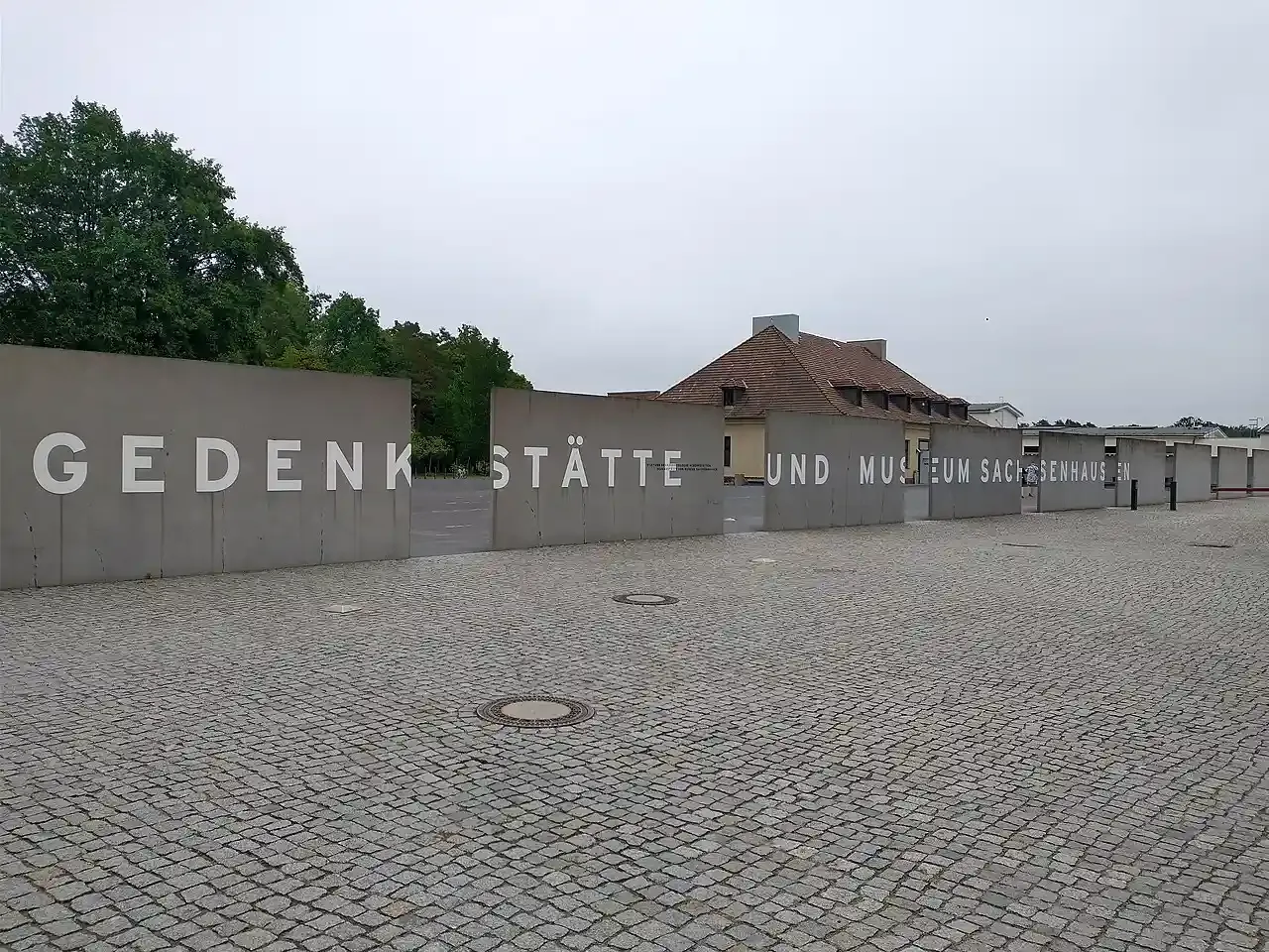 Modern entrance to Sachsenhausen Concentration Camp