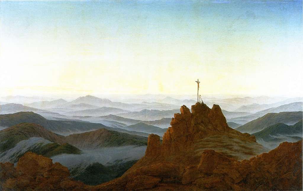 "Morning in the Giant Mountains" by Caspar David Friedrich