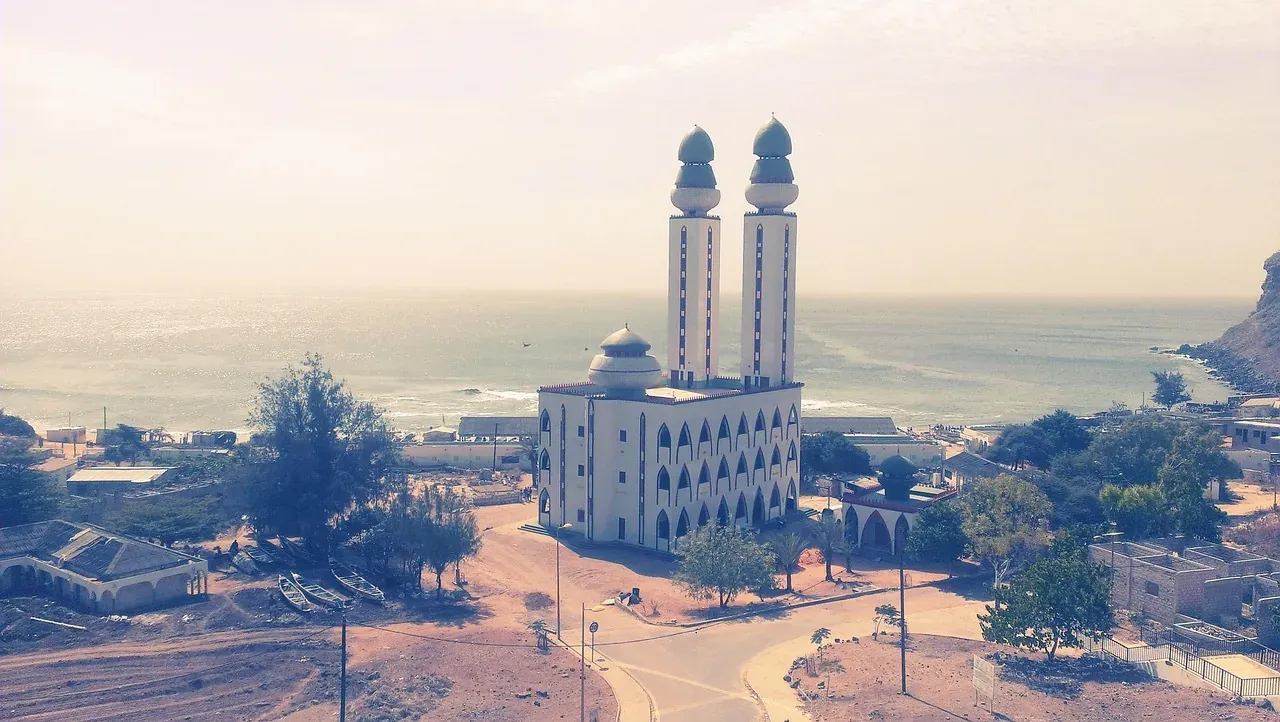 The Mosque of the Divinity on the Atlantic coast of Dakar, Senegal
