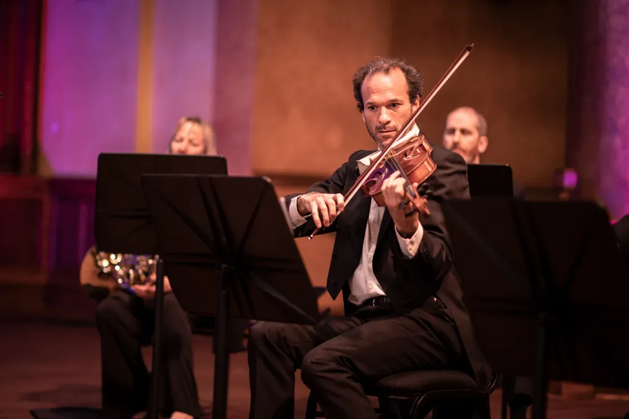 Musicians at a classical music concert