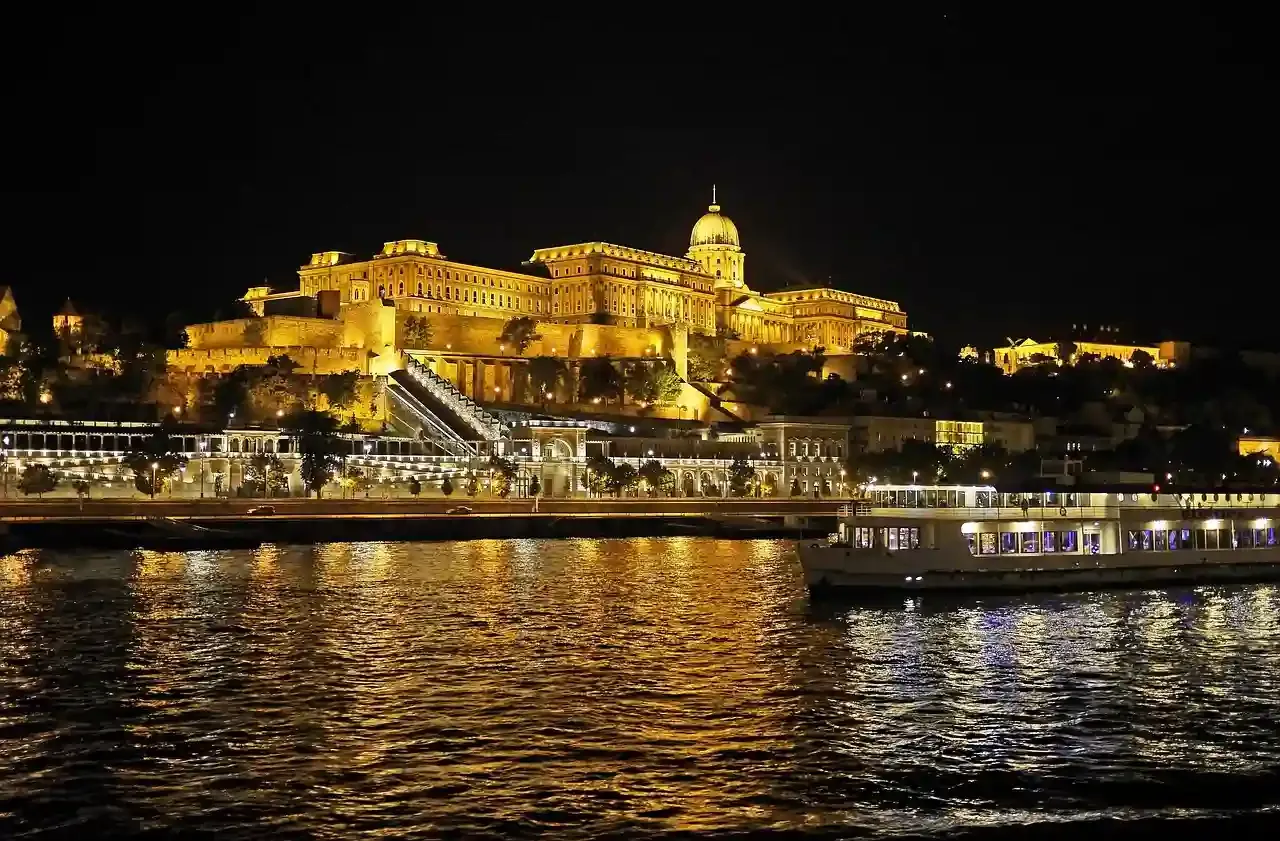Night cruise on the Danube