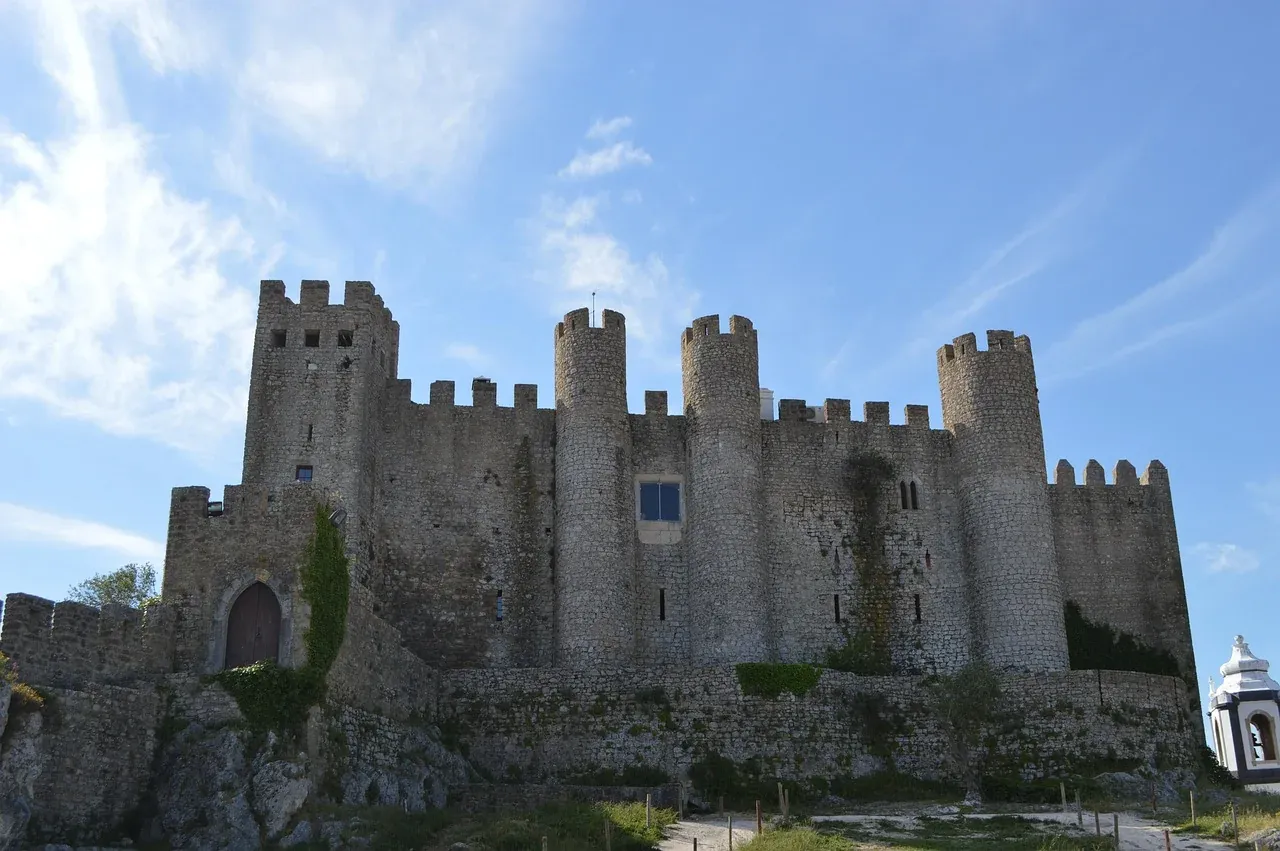 The castle and walls of the medieval town of Obidos
