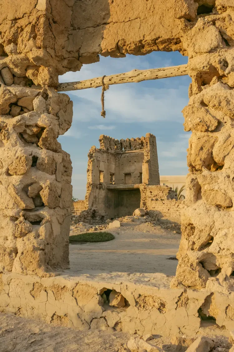 Historic buildings in the Al Khan heritage area of Sharjah