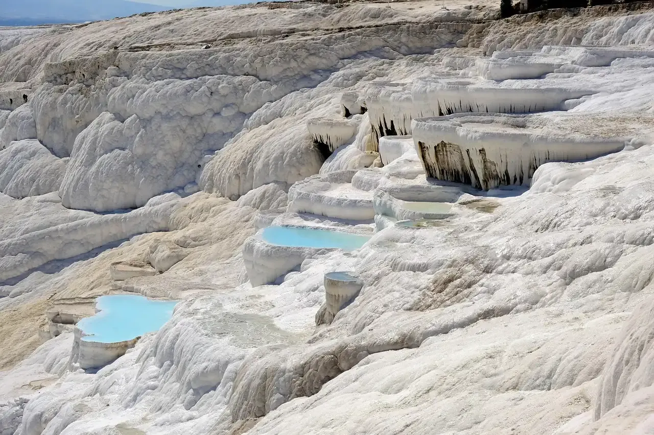 The calcite basins that give Pamukkale its Cotton Castle name