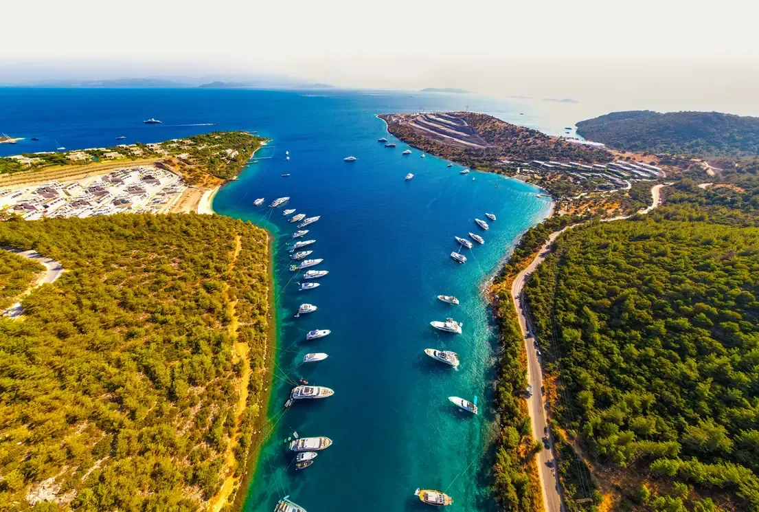 Paradise Bay (Cennet Koyu) at sunrise in Bodrum