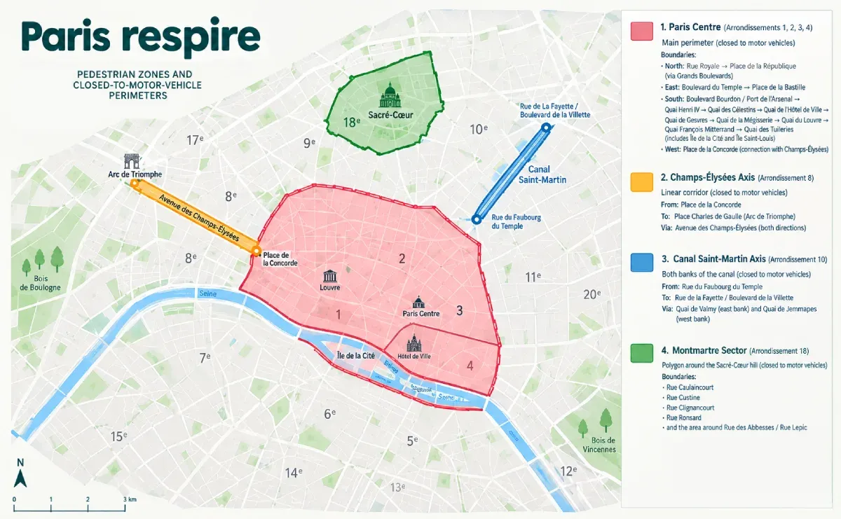 Paris Respire map