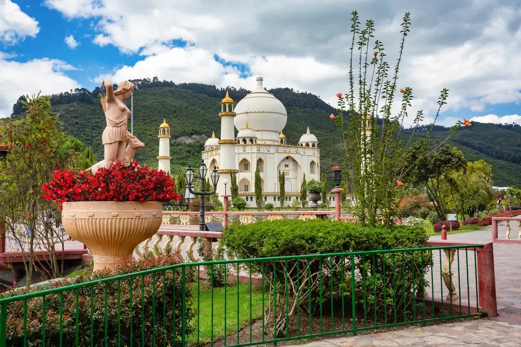 The Taj Mahal replica at Parque Jaime Duque, near Bogota