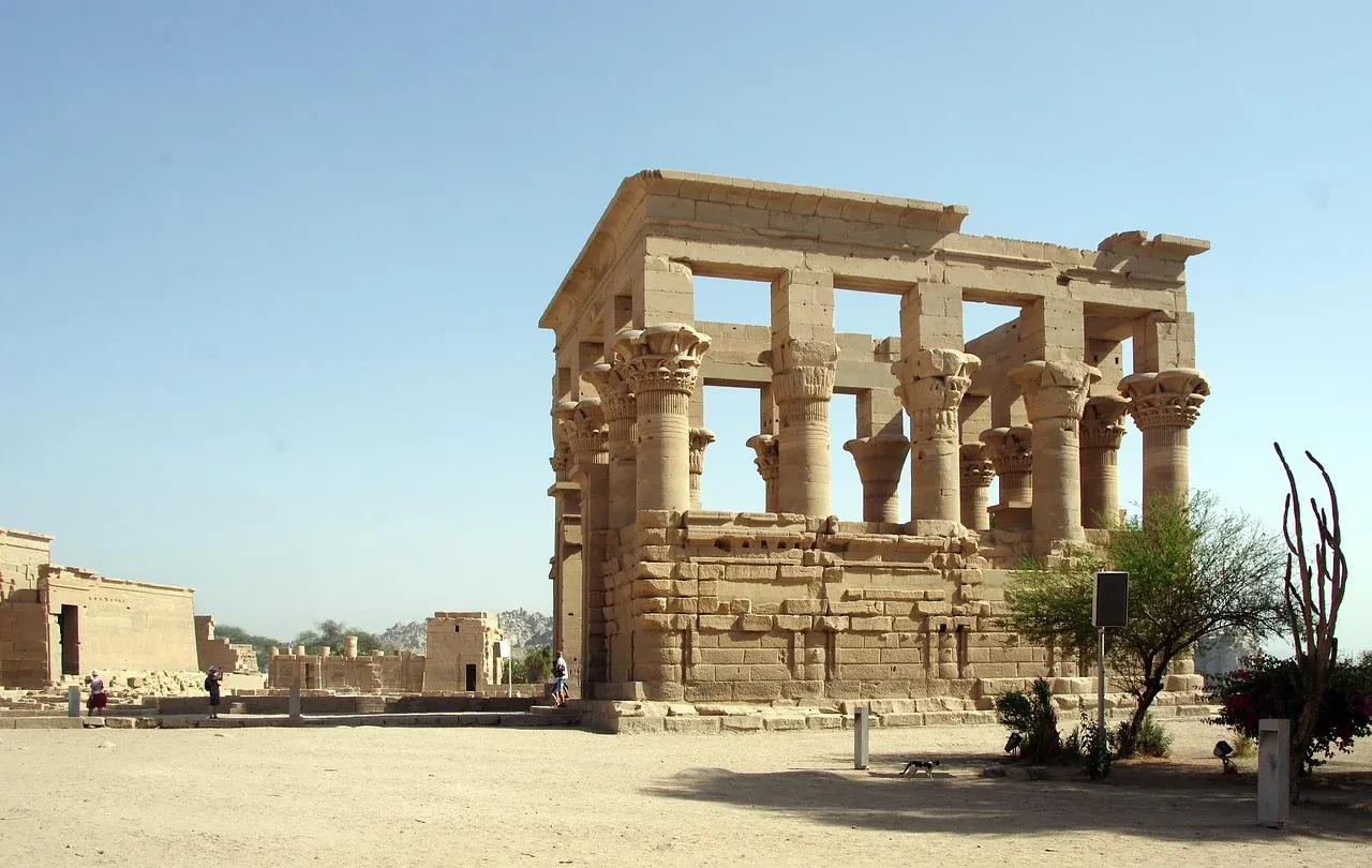 The Kiosk of Trajan at the Philae temple complex near Aswan