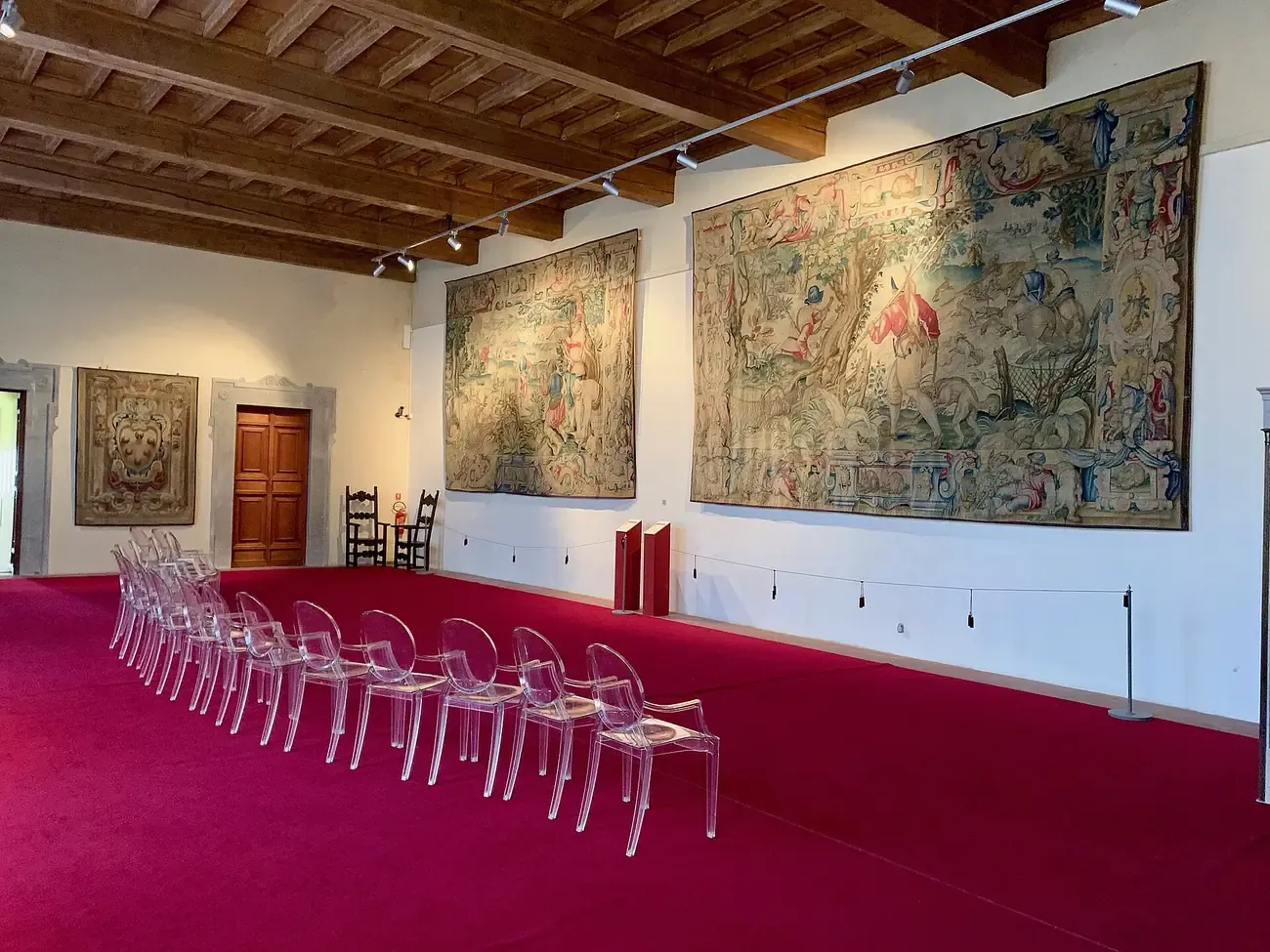 The tapestry hall of the Museo Nazionale di Palazzo Reale in Pisa