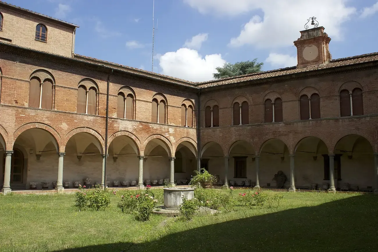 The arcaded cloister of the National Museum of San Matteo in Pisa