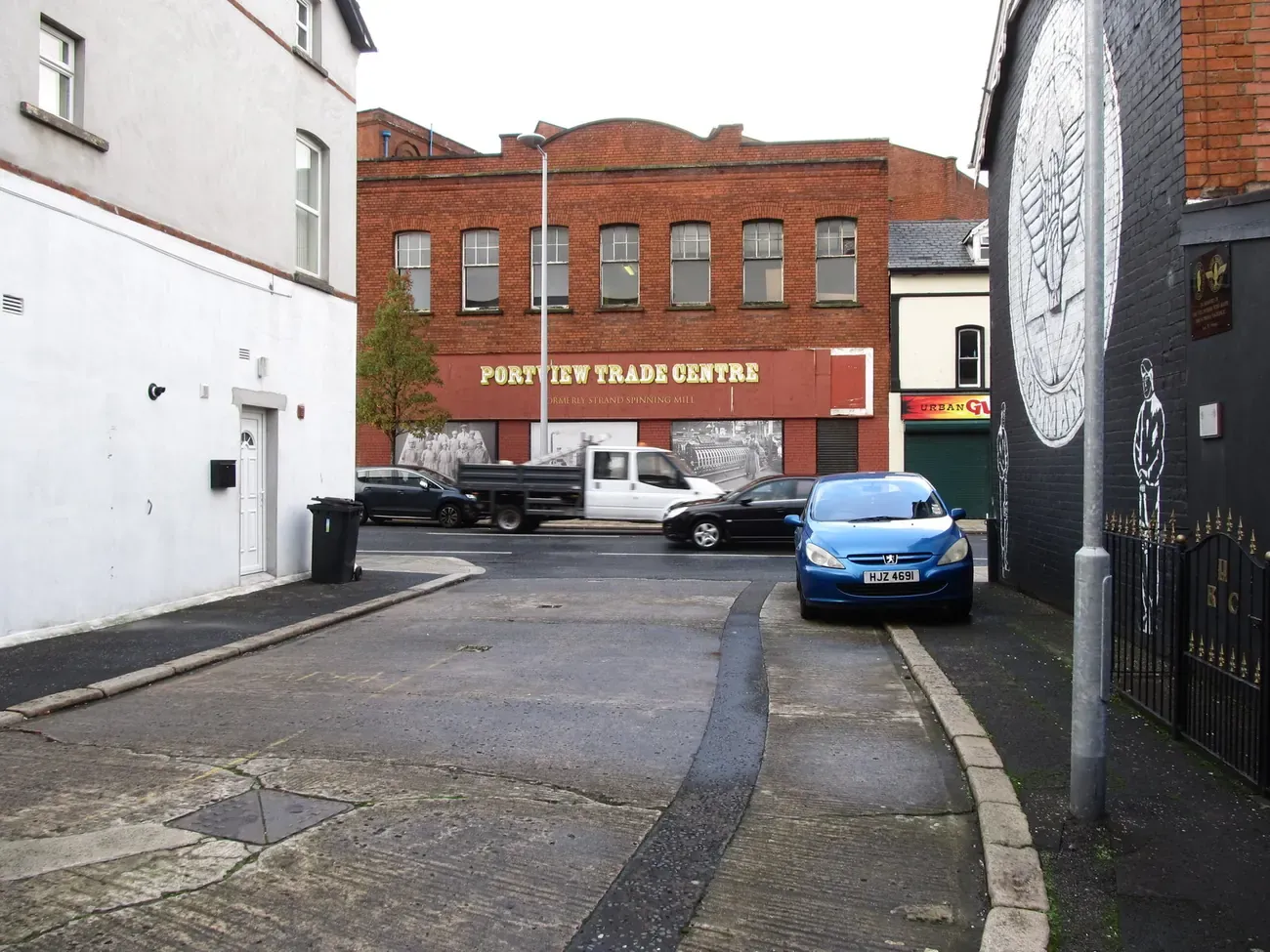 The red-brick Portview Trade Centre, a former linen mill on the Newtownards Road in east Belfast