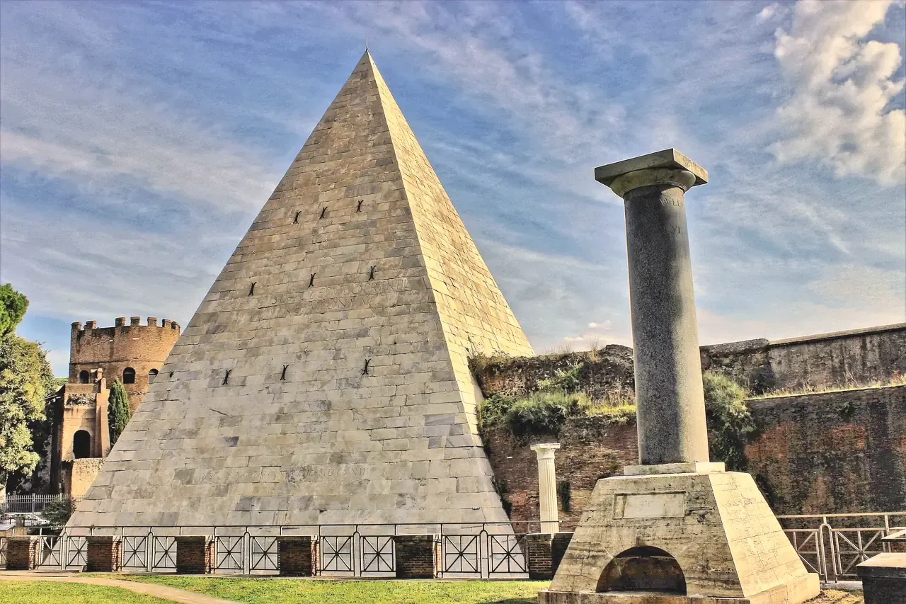 Pyramid of Cestius in Rome