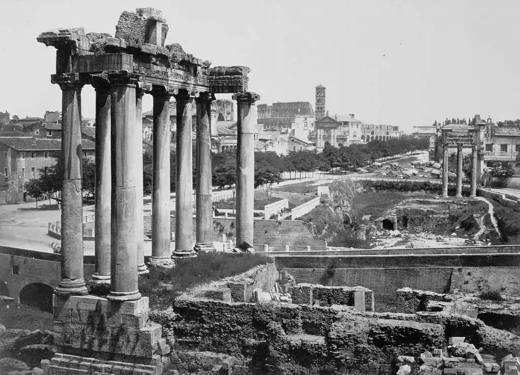 Roman Forum in 1865