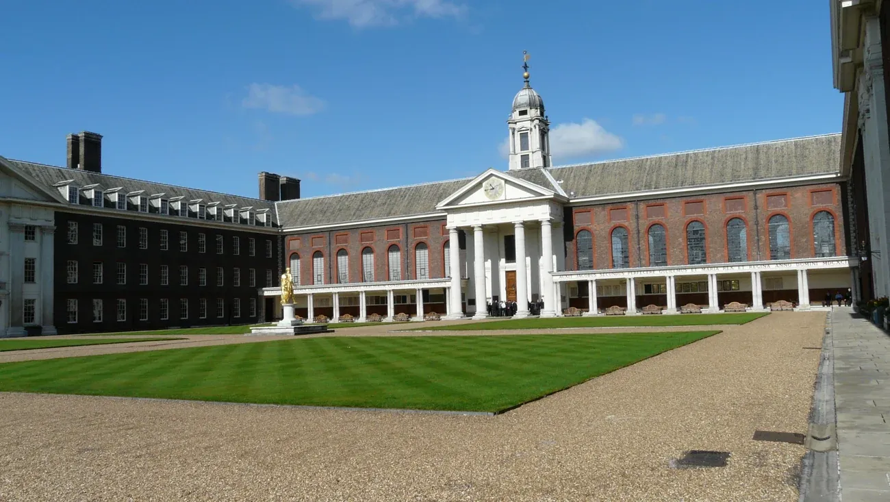 Royal Hospital Chelsea and its lawn, London, home of Chelsea Winter Village