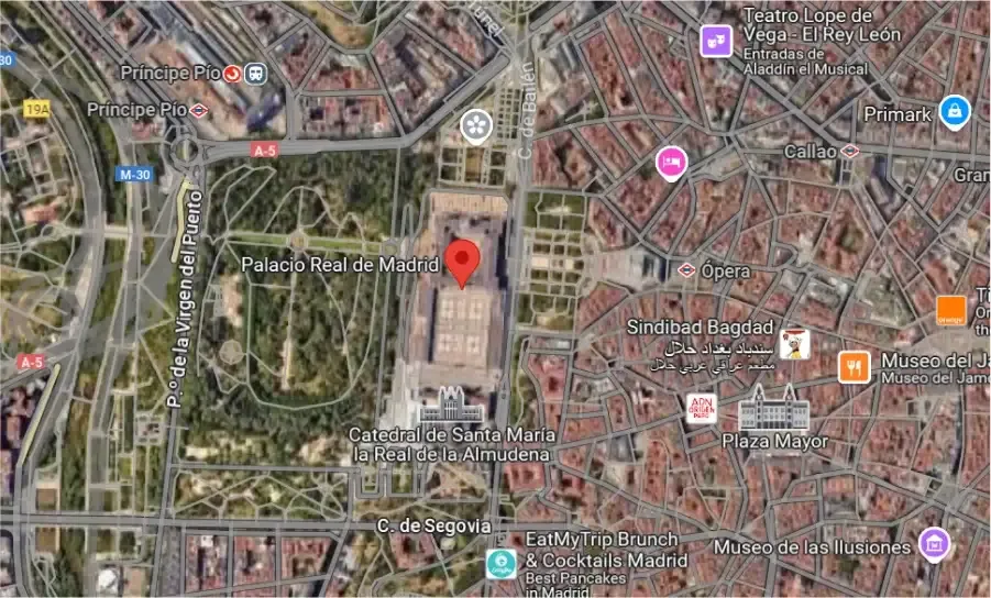 Royal Palace of Madrid geopoint