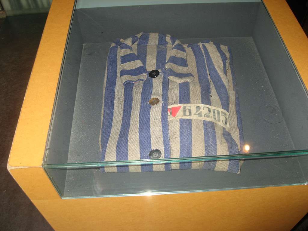 Uniform of a prisoner at Sachsenhausen Concentration Camp