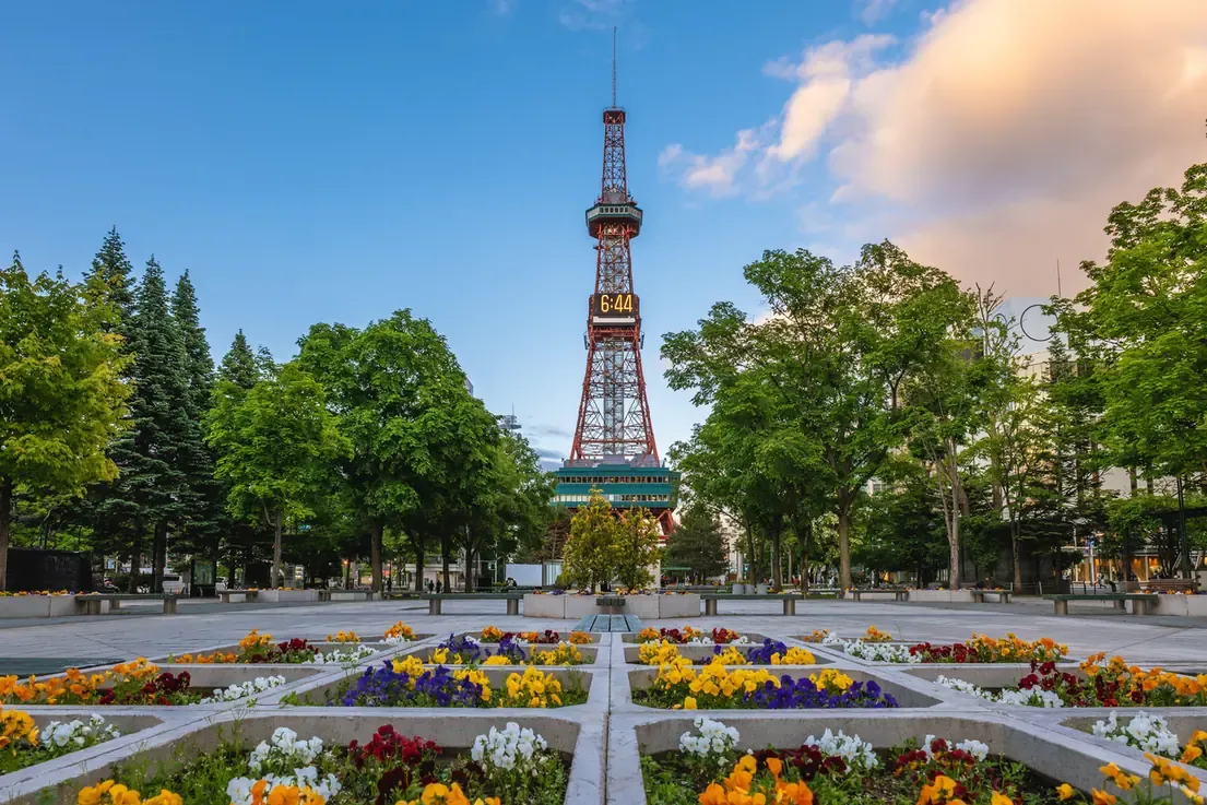 The Sapporo TV Tower at Odori Park, Hokkaido