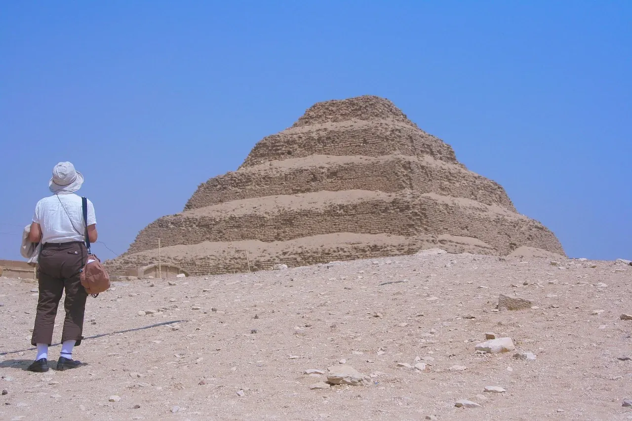 The Step Pyramid of Djoser at Saqqara, south of Cairo