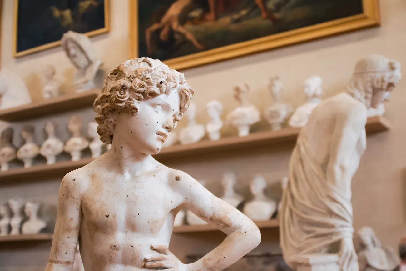 Sculpture by Lorenzo Bartolini in a Florence's Museum