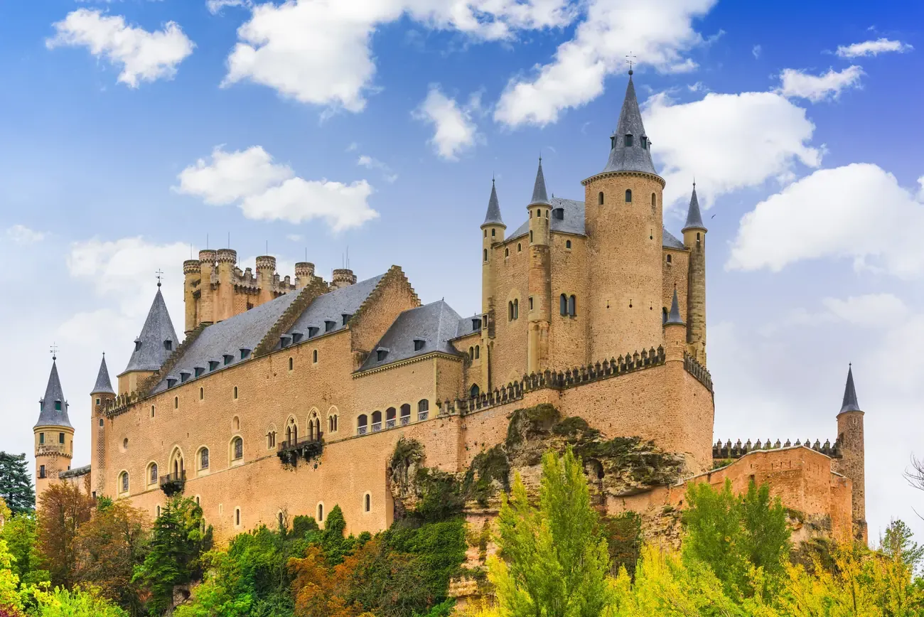 The Alcazar of Segovia, a fairytale-like castle in Spain