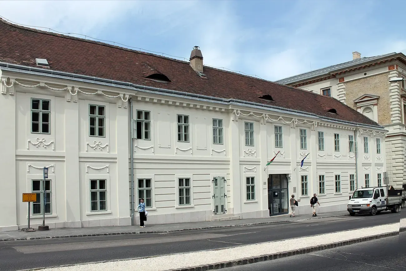 The late Baroque building on Aprod utca in Tabán, Budapest, birthplace of Ignác Semmelweis and home of the Semmelweis Museum of Medical History