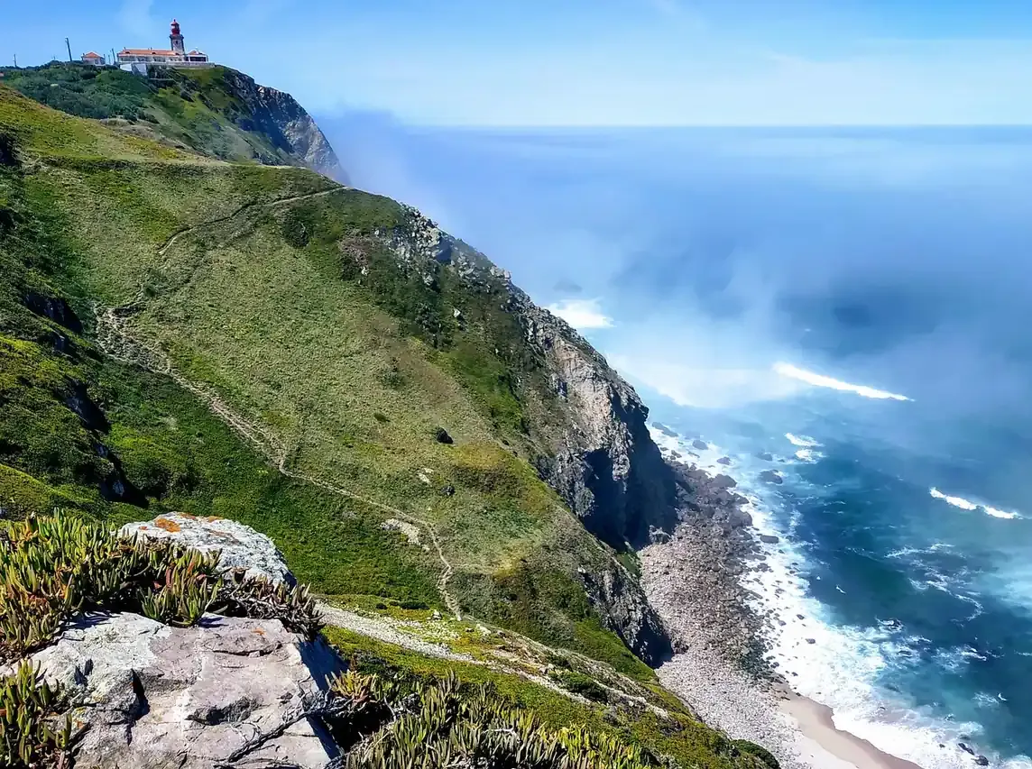 The cliffs of Cabo da Roca above the Atlantic