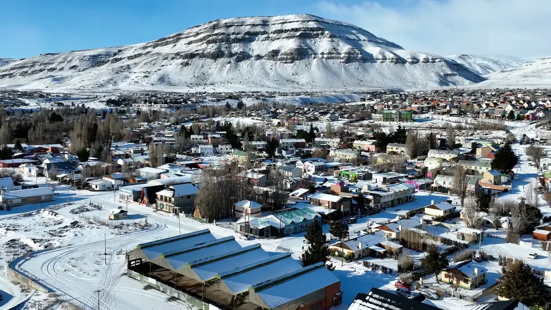 The snowy town of El Calafate in Patagonia, Argentina