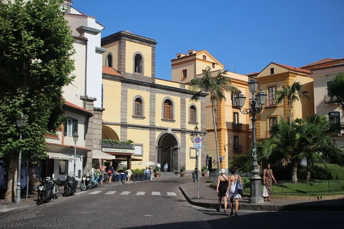Piazza Tasso, the central square of Sorrento