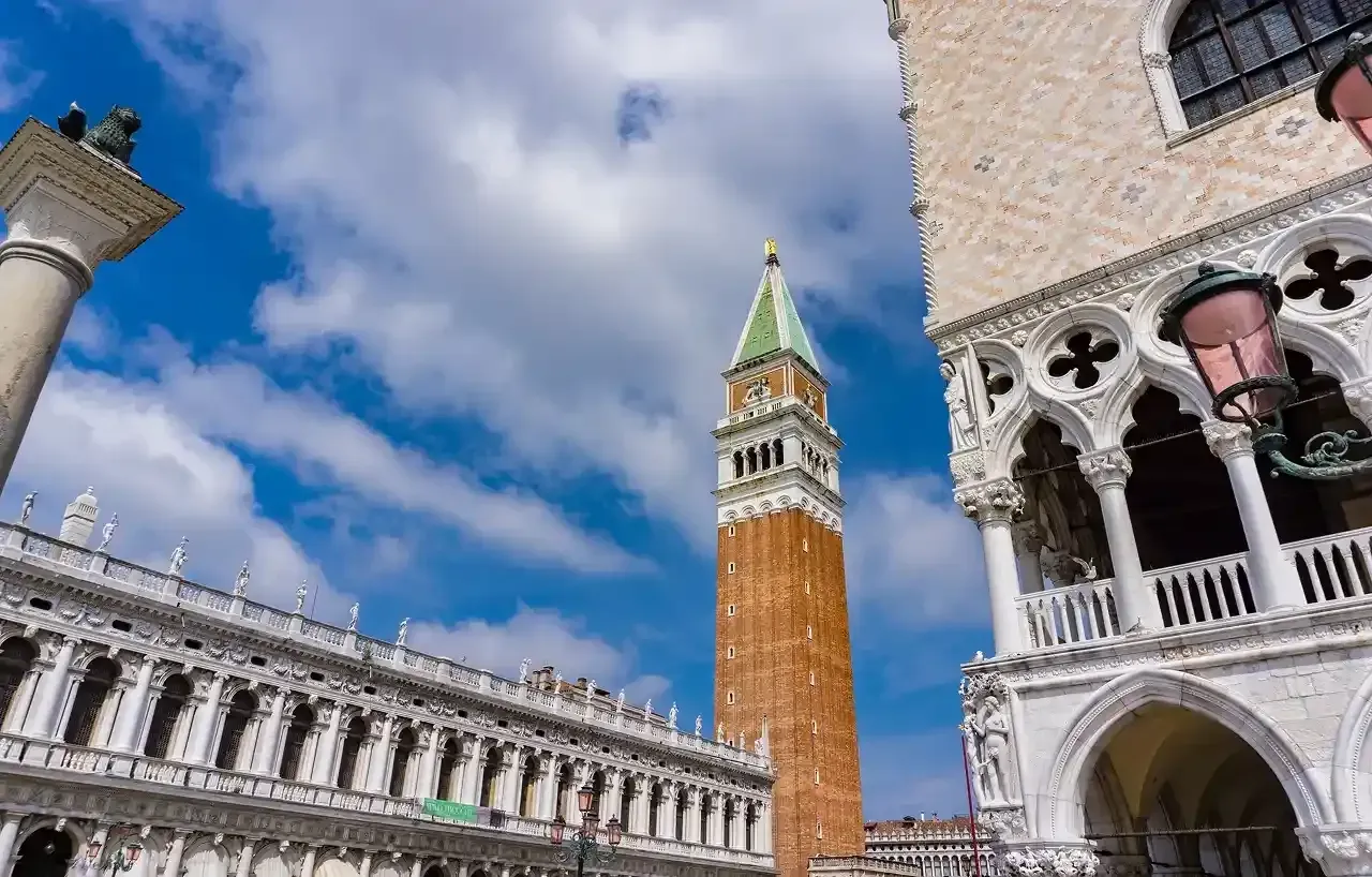 St. Mark's Campanile Bell Tower in Venice