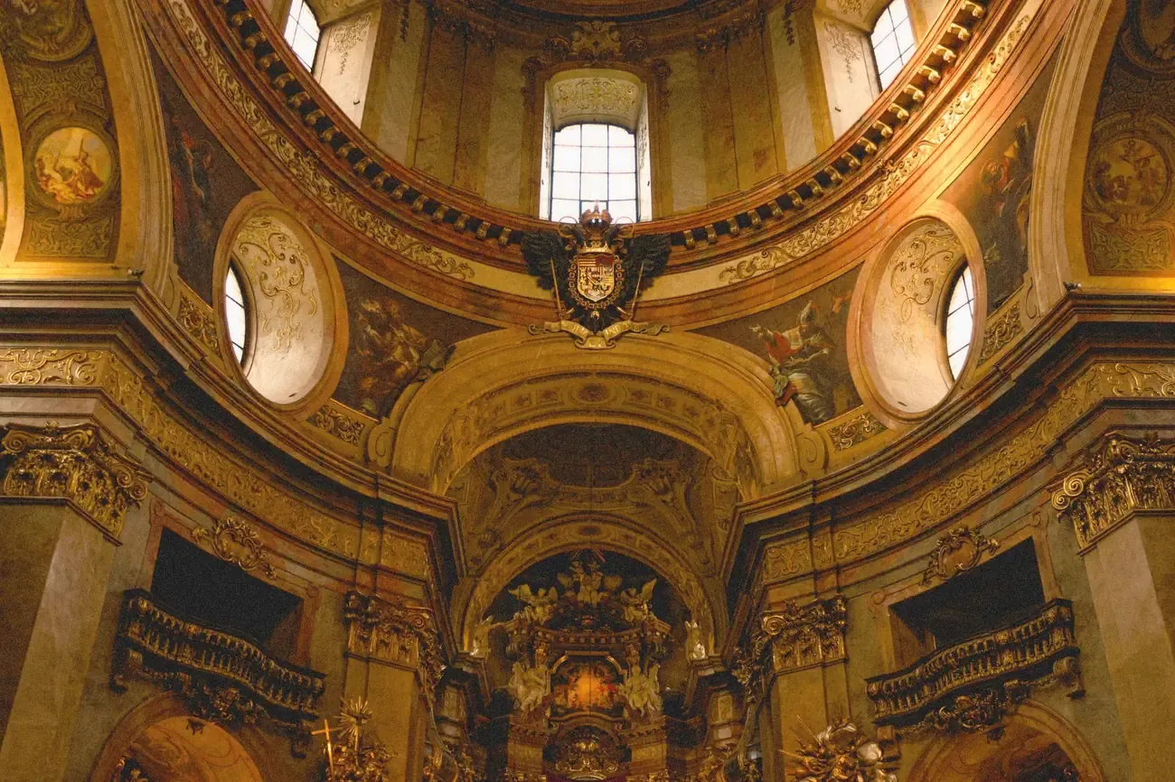 Inside of the Saint Peter's Church in Vienna