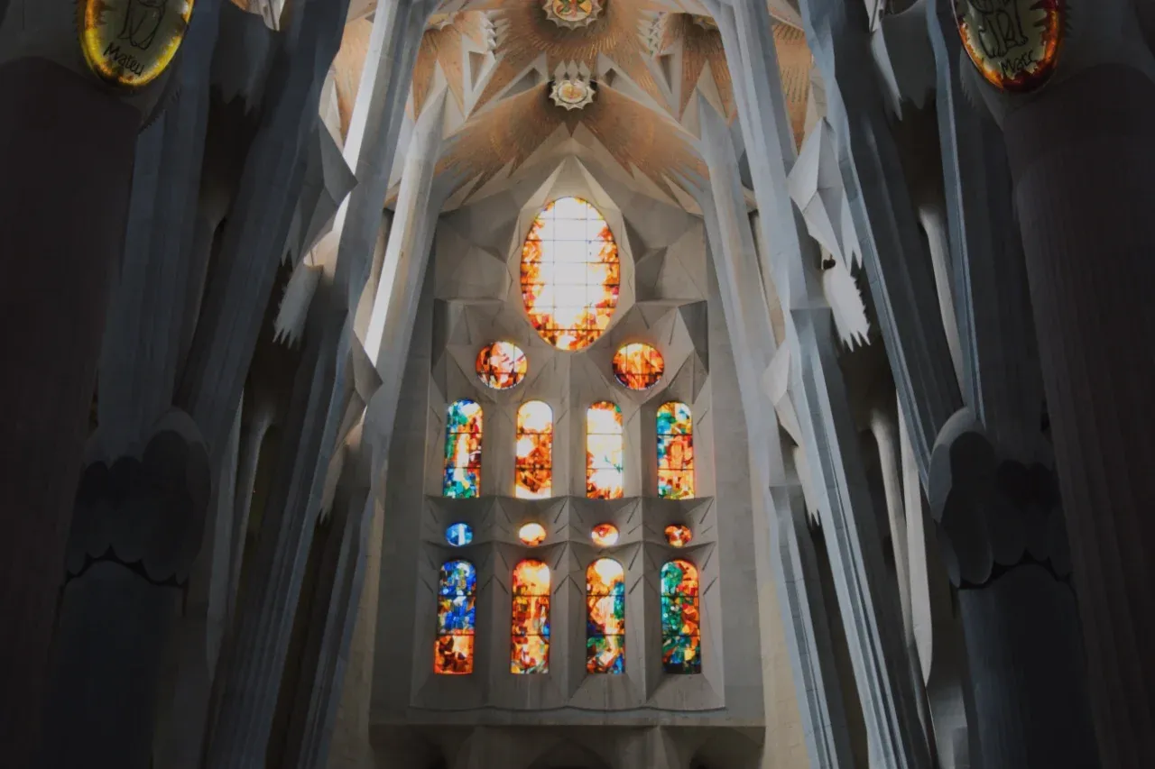 Stained glass window of the Resurrection