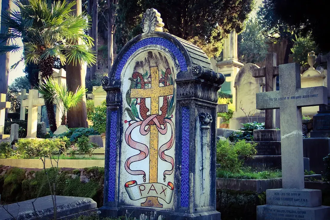 The Protestant Cemetery in Rome