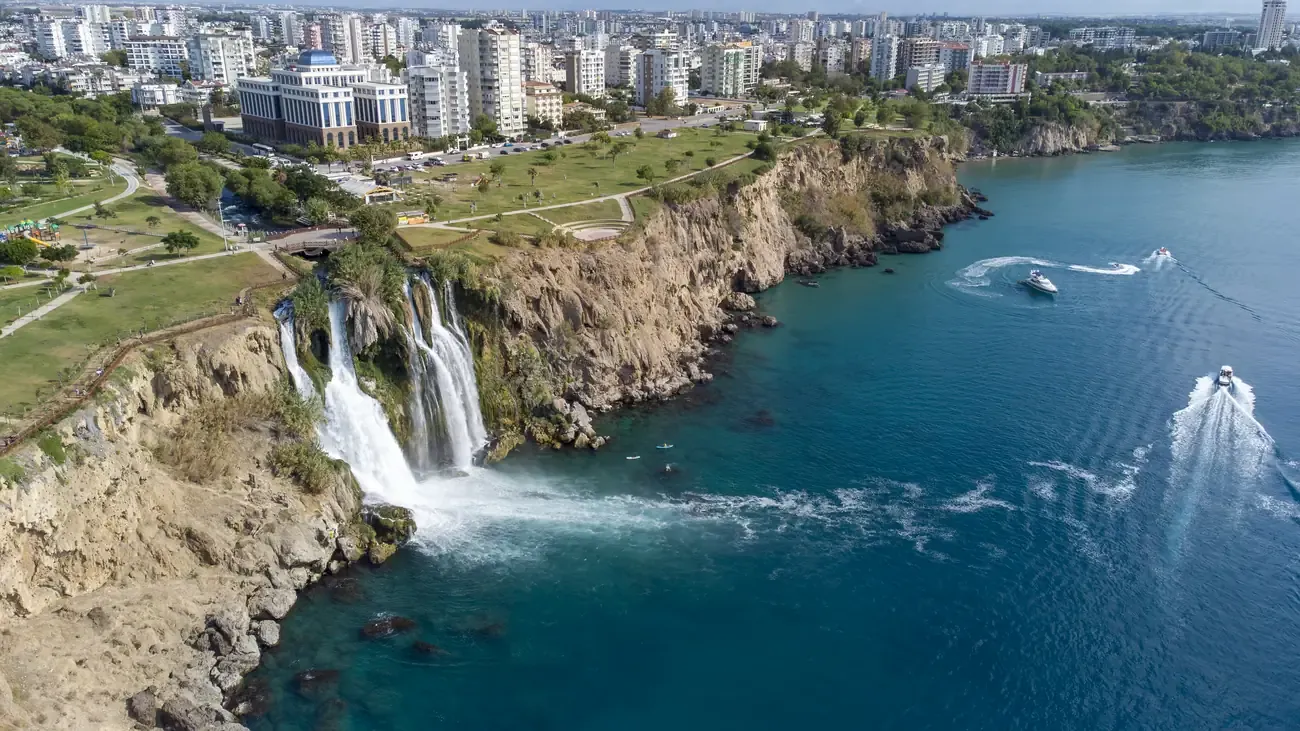 The Karpuzkaldiran Duden waterfall near Antalya.