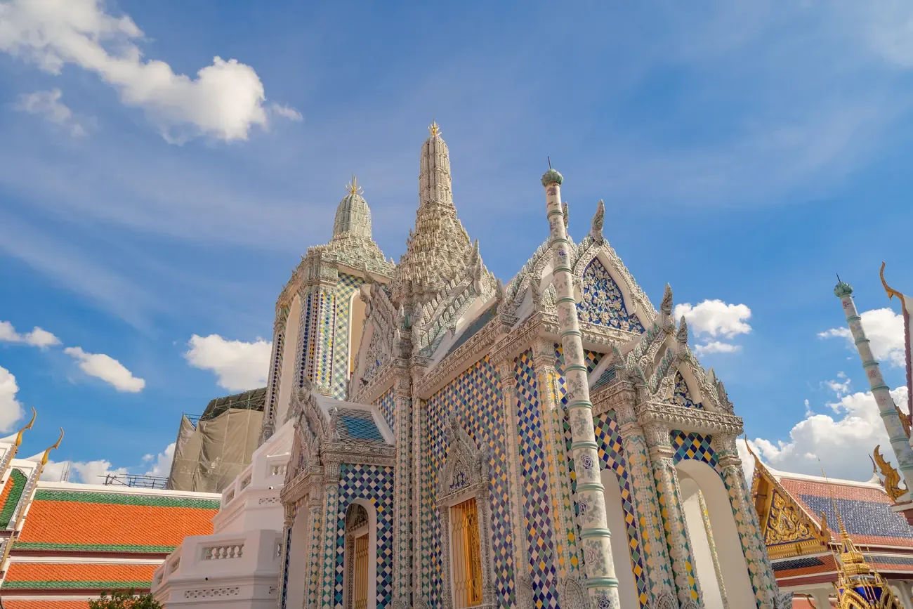 Golden pagoda at the Temple of the Emerald Buddha, Wat Phra Kaew.