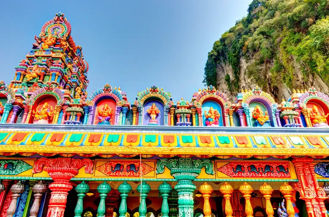 The Batu Caves Hindu shrine complex in Kuala Lumpur.