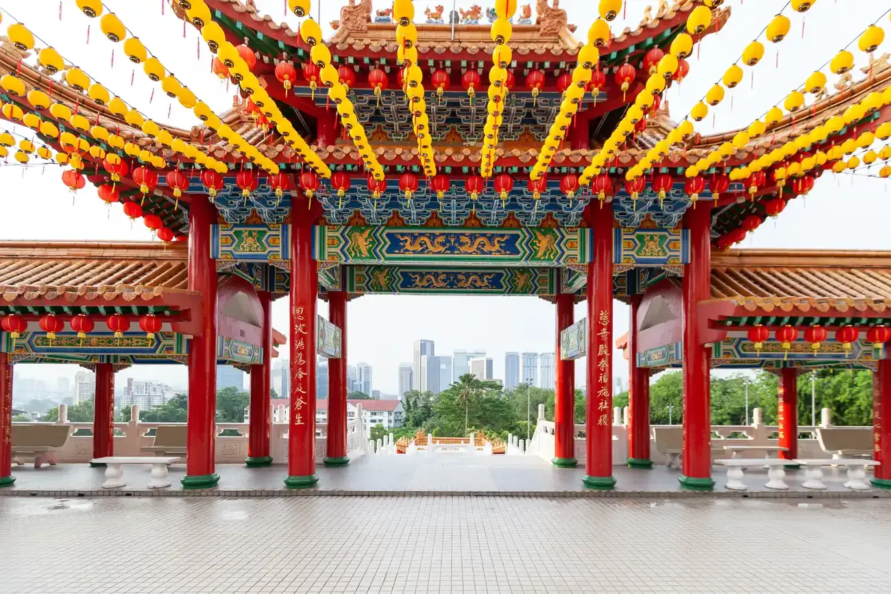 The Thean Hou Chinese temple in Kuala Lumpur.