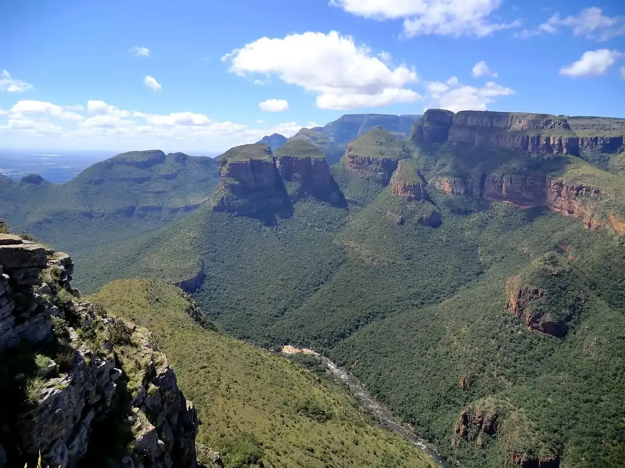 The Three Rondavels above the Blyde River Canyon in Mpumalanga