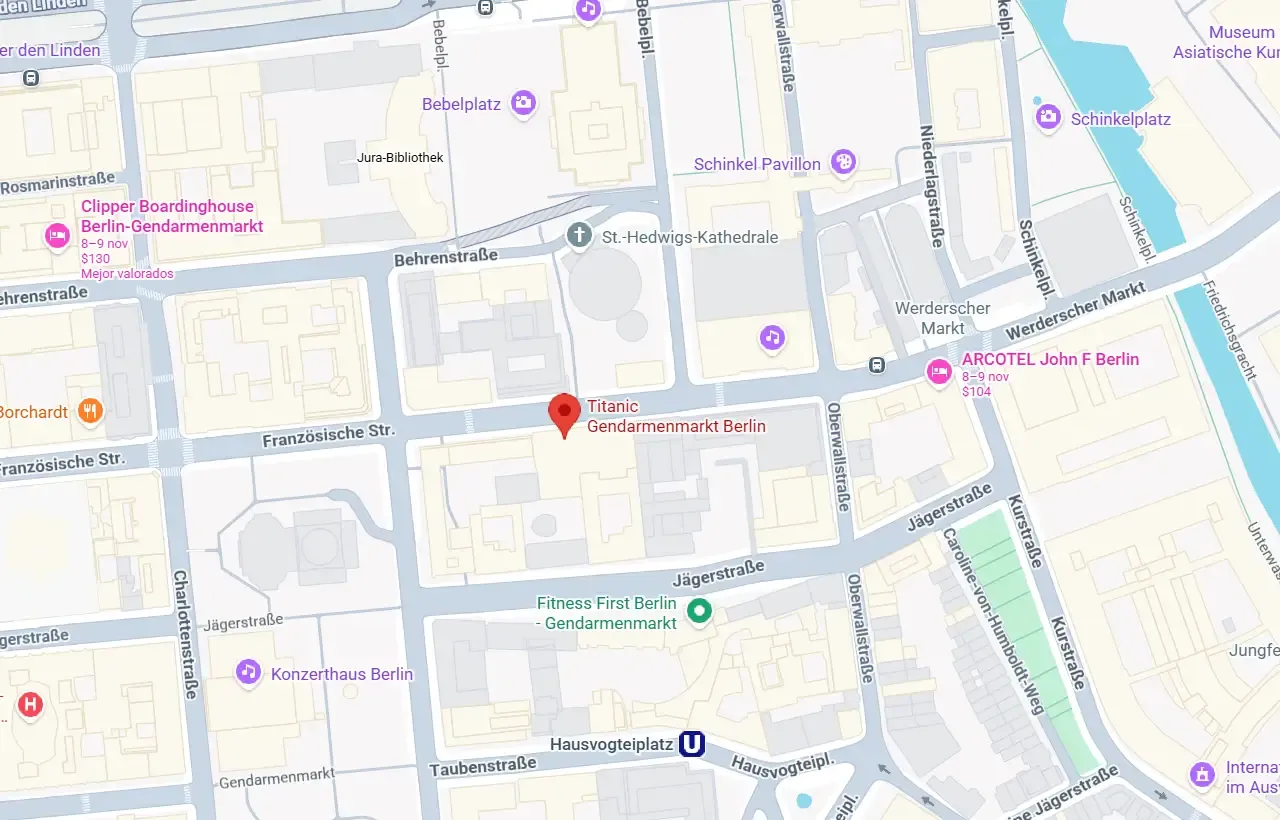 Titanic Gendarmenmarkt Berlin location
