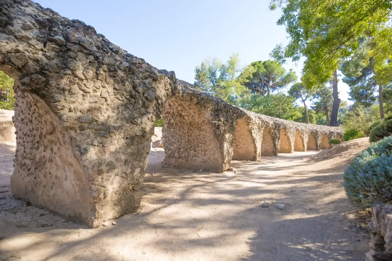 The ruins of the ancient Roman circus in Toledo