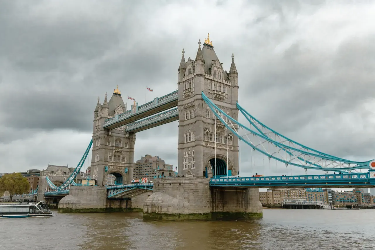 Tower Bridge on a cloudy day